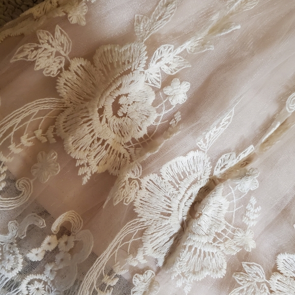 PINKY LACE BLUSH DRESS - Picture 6 of 7